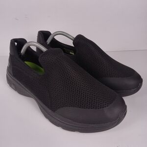 Skechers Go Walk 4 Incredible Shoes Mens 11 EWW Black Slip-On Walking Goga Max